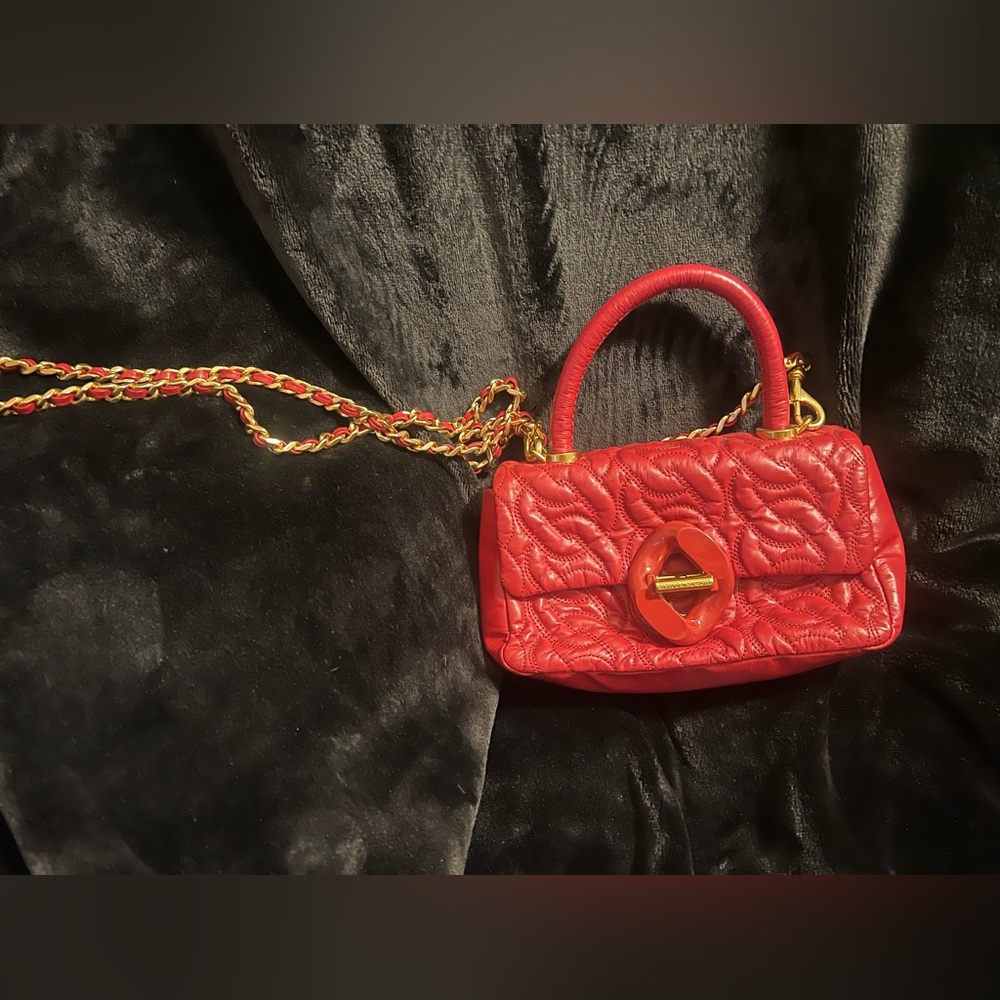 Small red Rebecca Minkoff crosbody bag